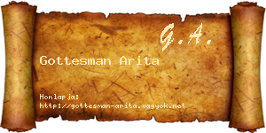 Gottesman Arita névjegykártya